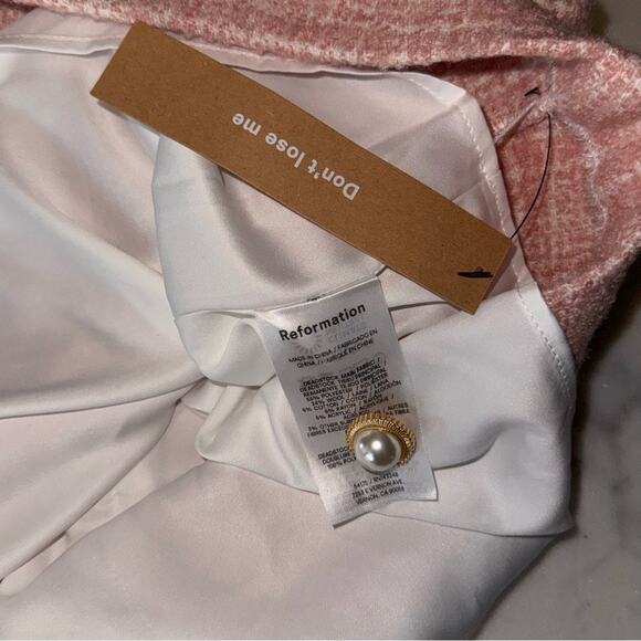 REFORMATION Brielle Tweed-textured Woven Mini Skirt - Picture 14 of 14